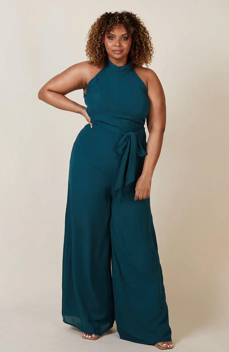 Soho Jumpsuit in Forest Green