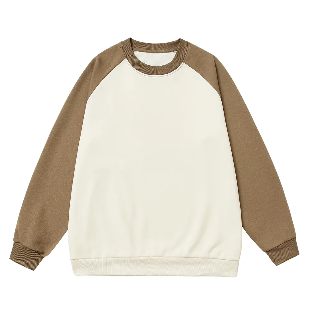 Solid Color Raglan Sweatshirt