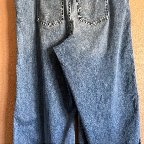 SPANX Blue Flare Wide Leg Jeans High Waist Size 3X Tall