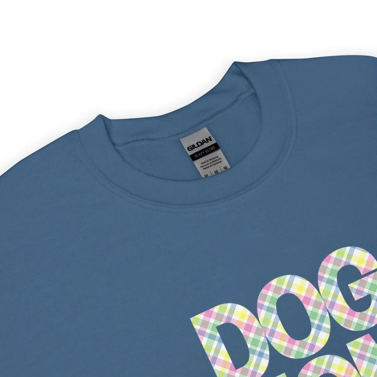 Spring Plaid Dog Mom Sweatshirt