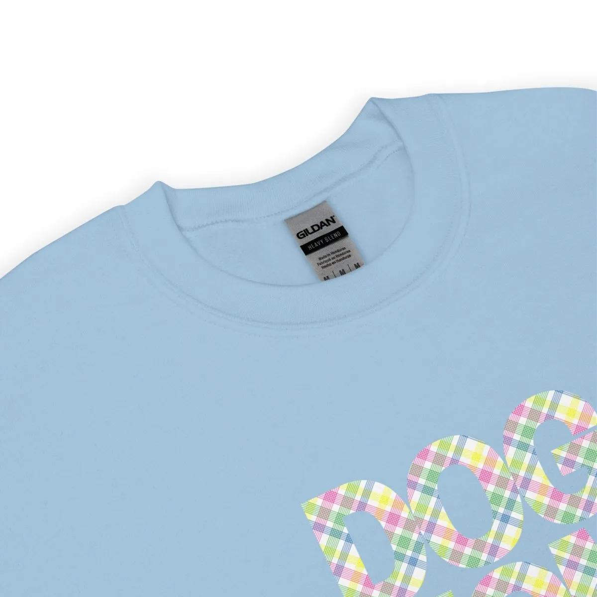 Spring Plaid Dog Mom Sweatshirt