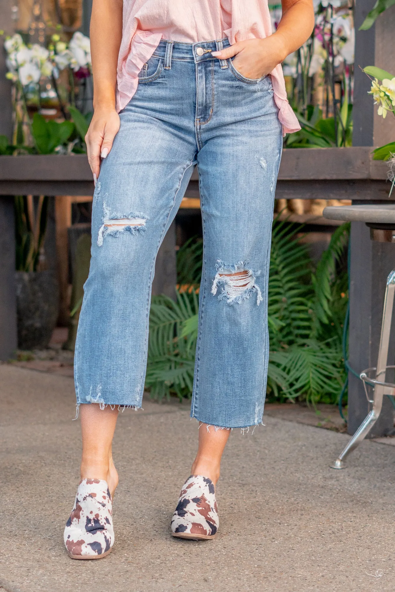 Stephanie High Rise Wide Leg Crop Regular & Plus Sizes