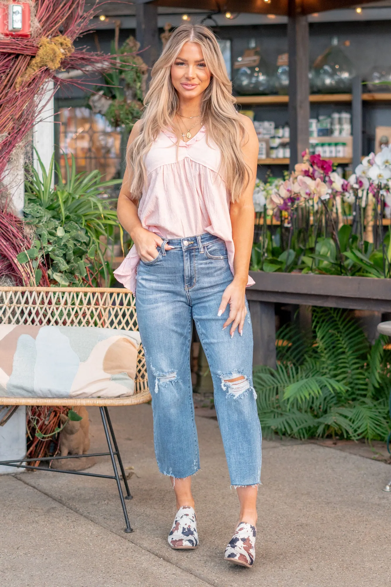 Stephanie High Rise Wide Leg Crop Regular & Plus Sizes