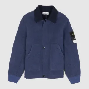 Stone Island Full Zip Wool Workwear Jacket