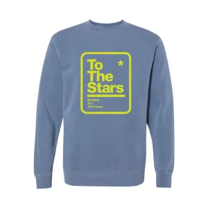 Street Sign Crewneck Pigment Slate Blue