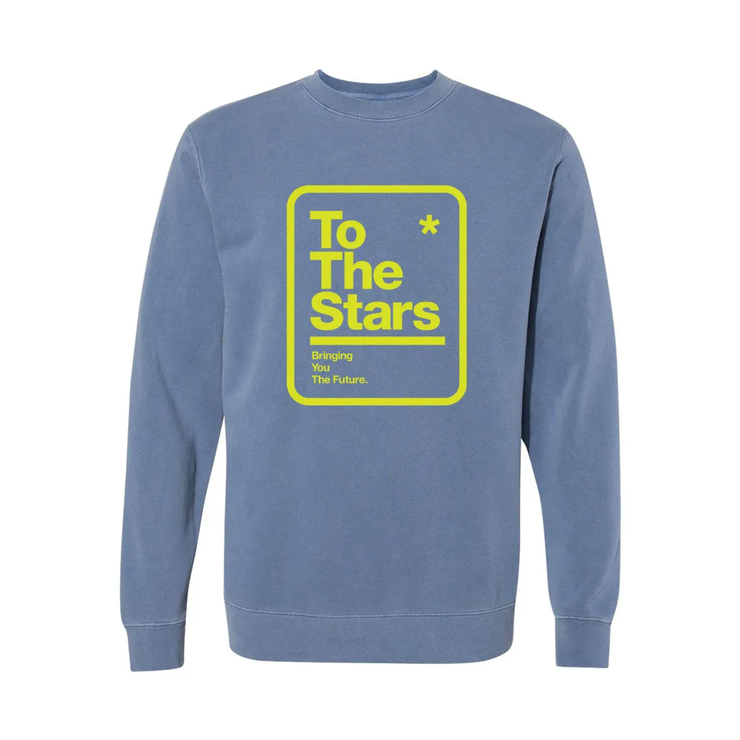 Street Sign Crewneck Pigment Slate Blue