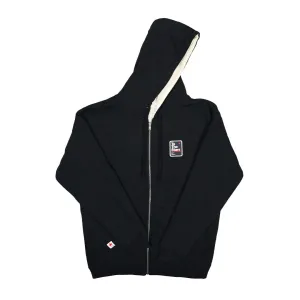 Street Sign Sherpa Zip-Up Hoodie Black