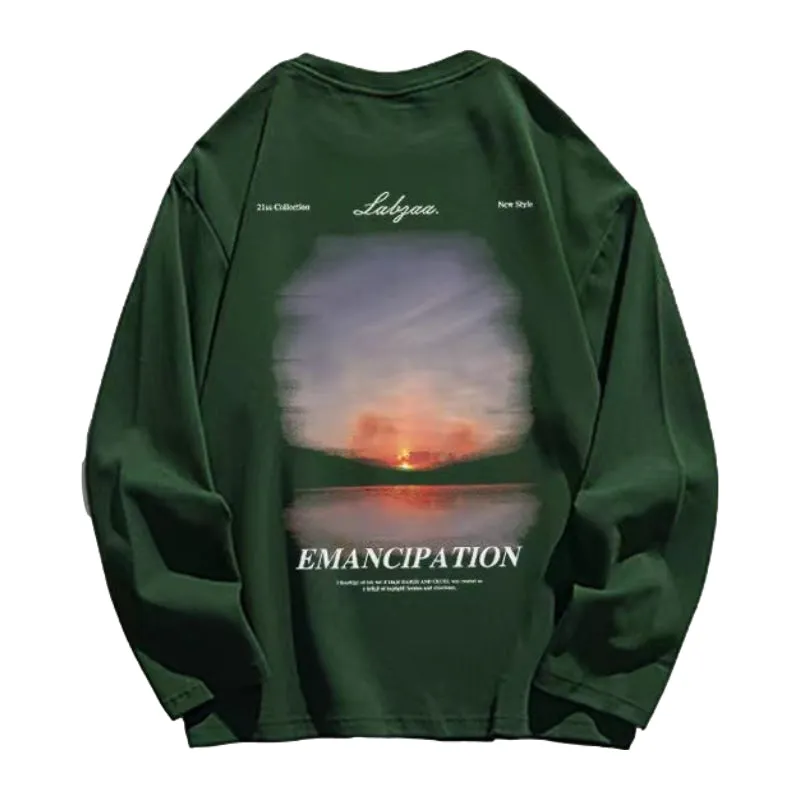 Sunrise Landscape Print Sweatshirt