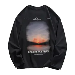 Sunrise Landscape Print Sweatshirt