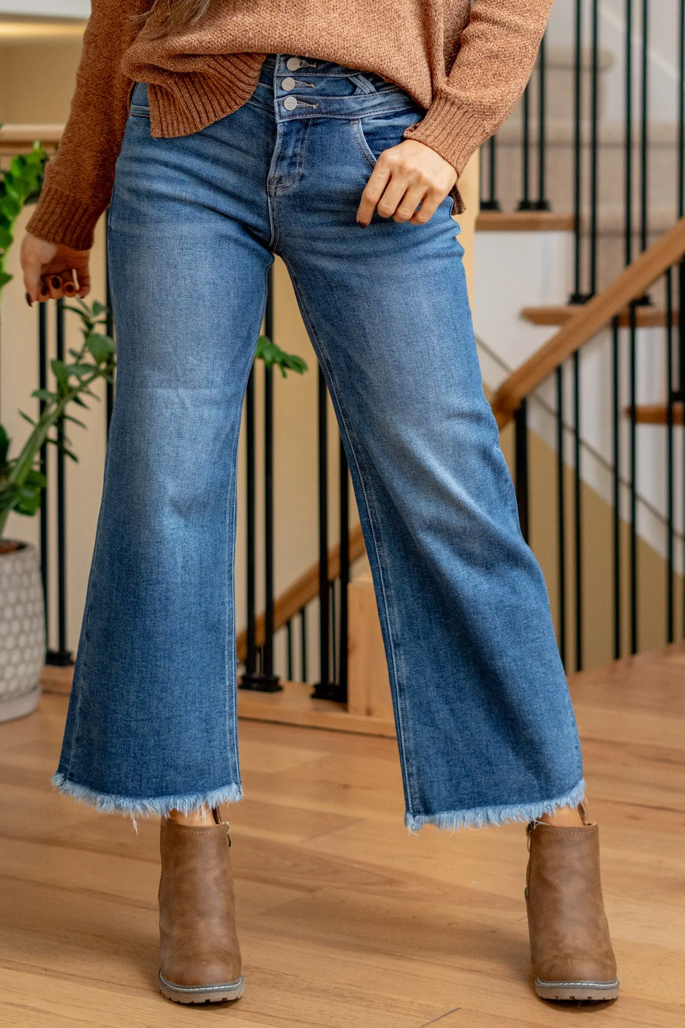 Sweet Serenade High Rise Cropped Wide Leg Regular & Plus Sizes