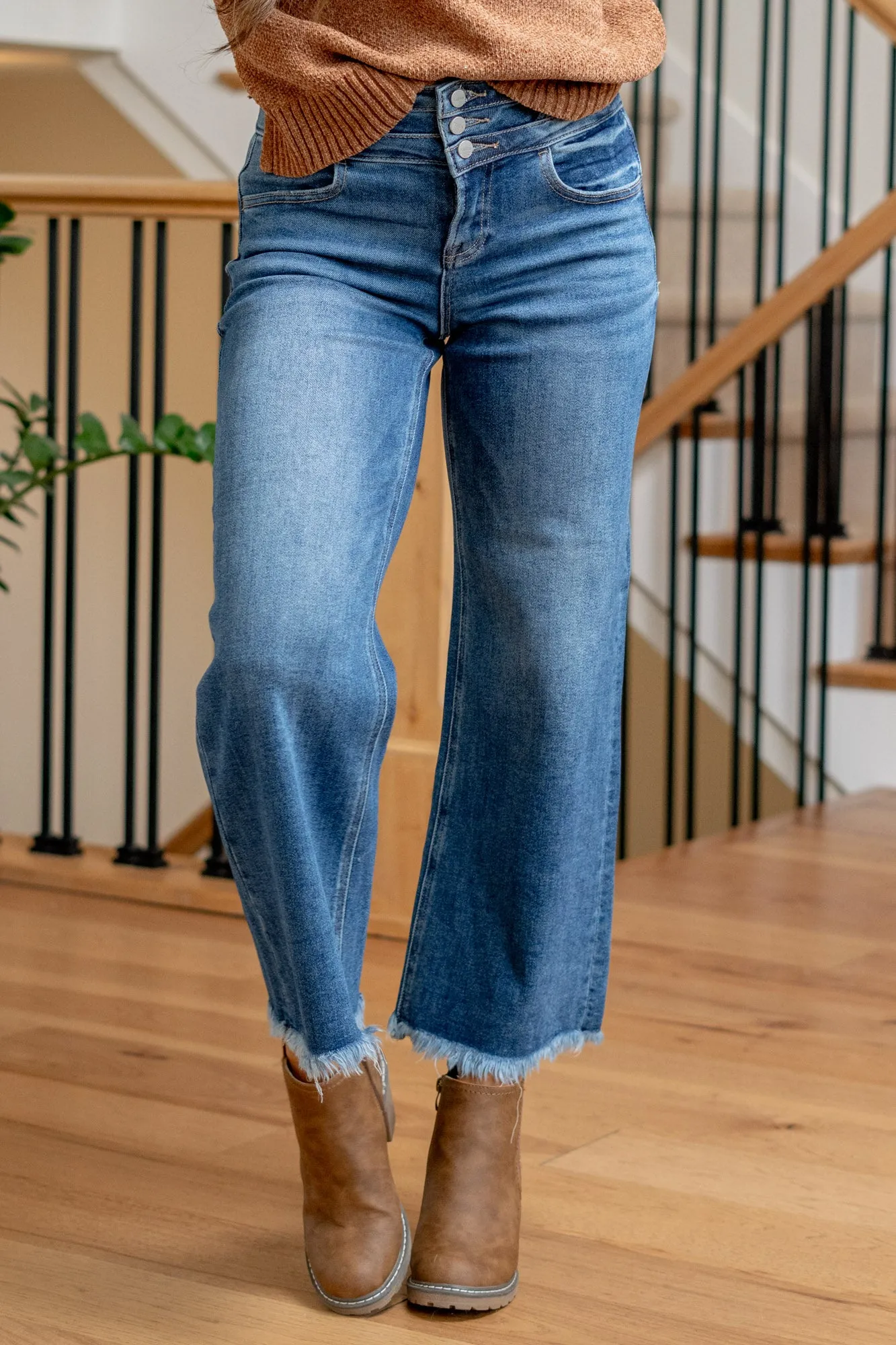 Sweet Serenade High Rise Cropped Wide Leg Regular & Plus Sizes