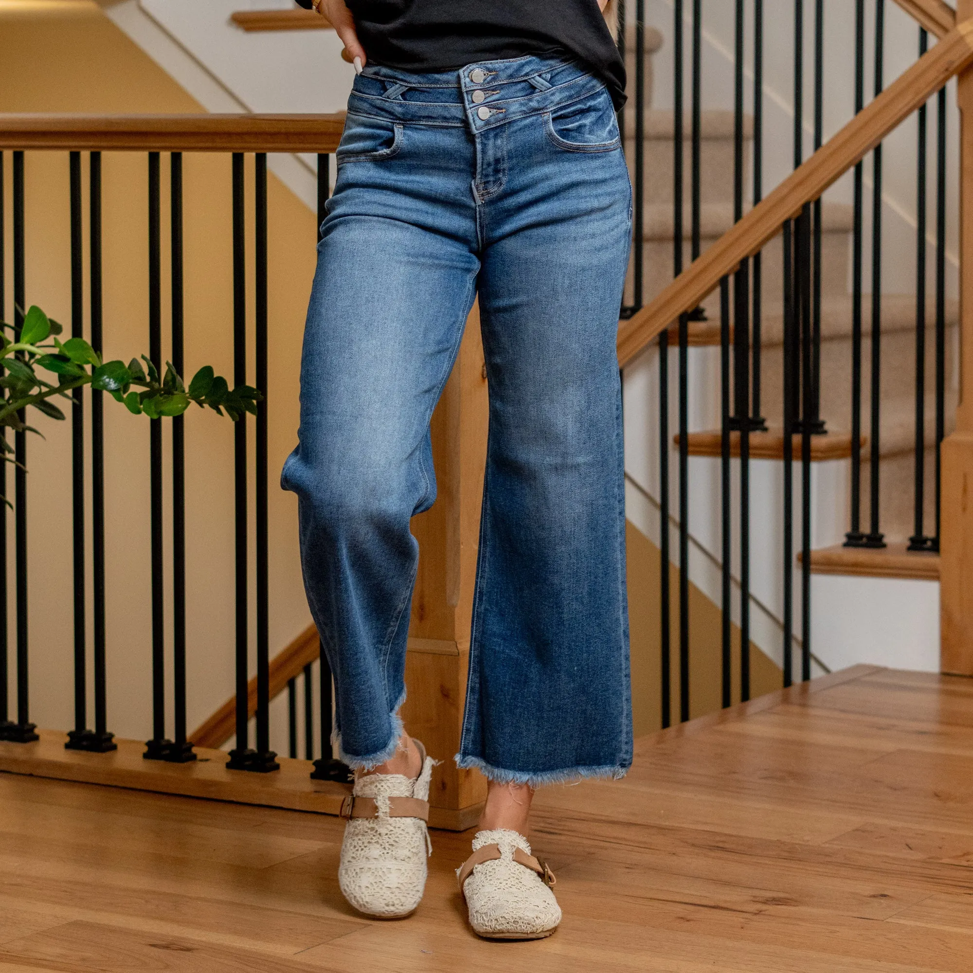 Sweet Serenade High Rise Cropped Wide Leg Regular & Plus Sizes
