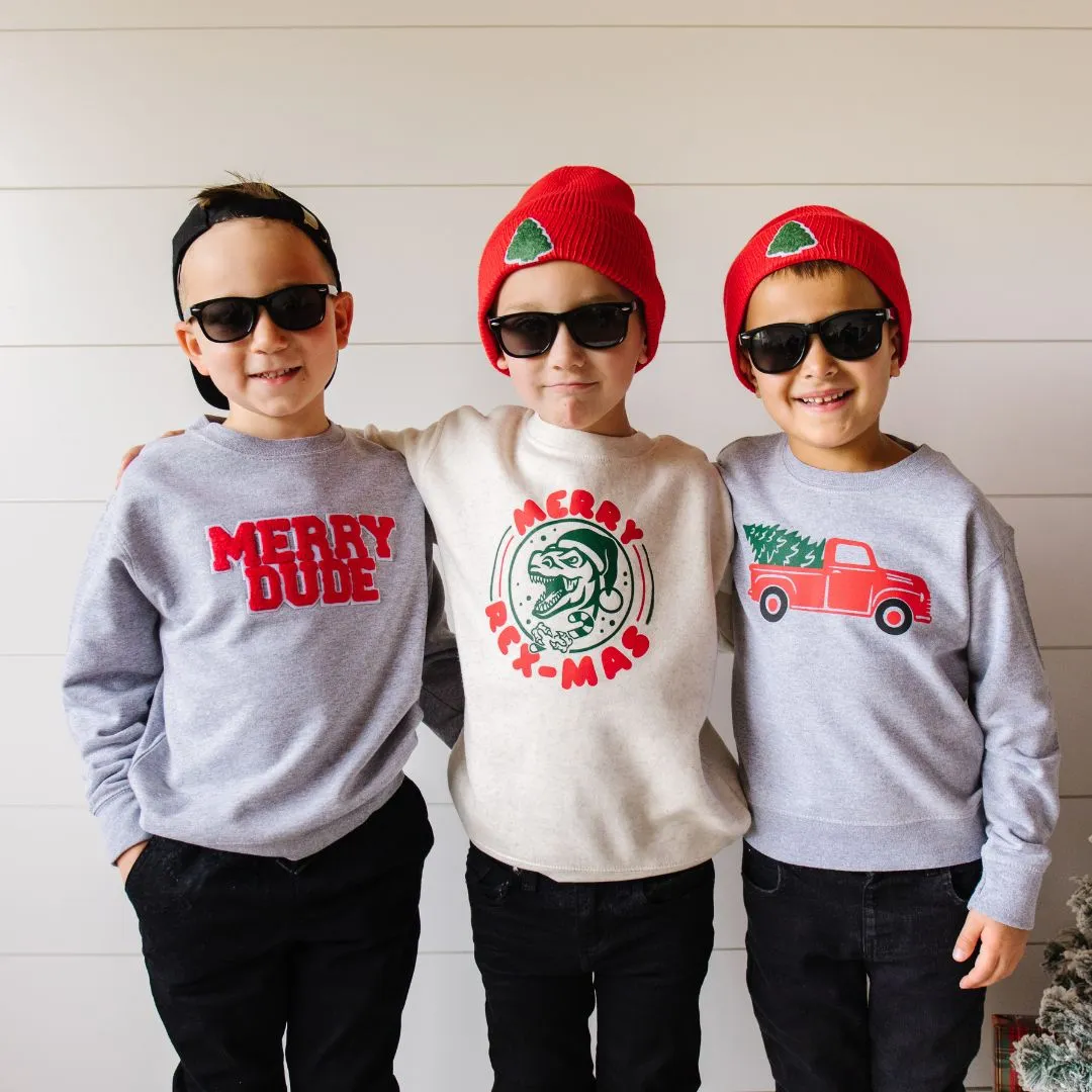 Sweet Wink Merry Dude Patch Sweatshirt