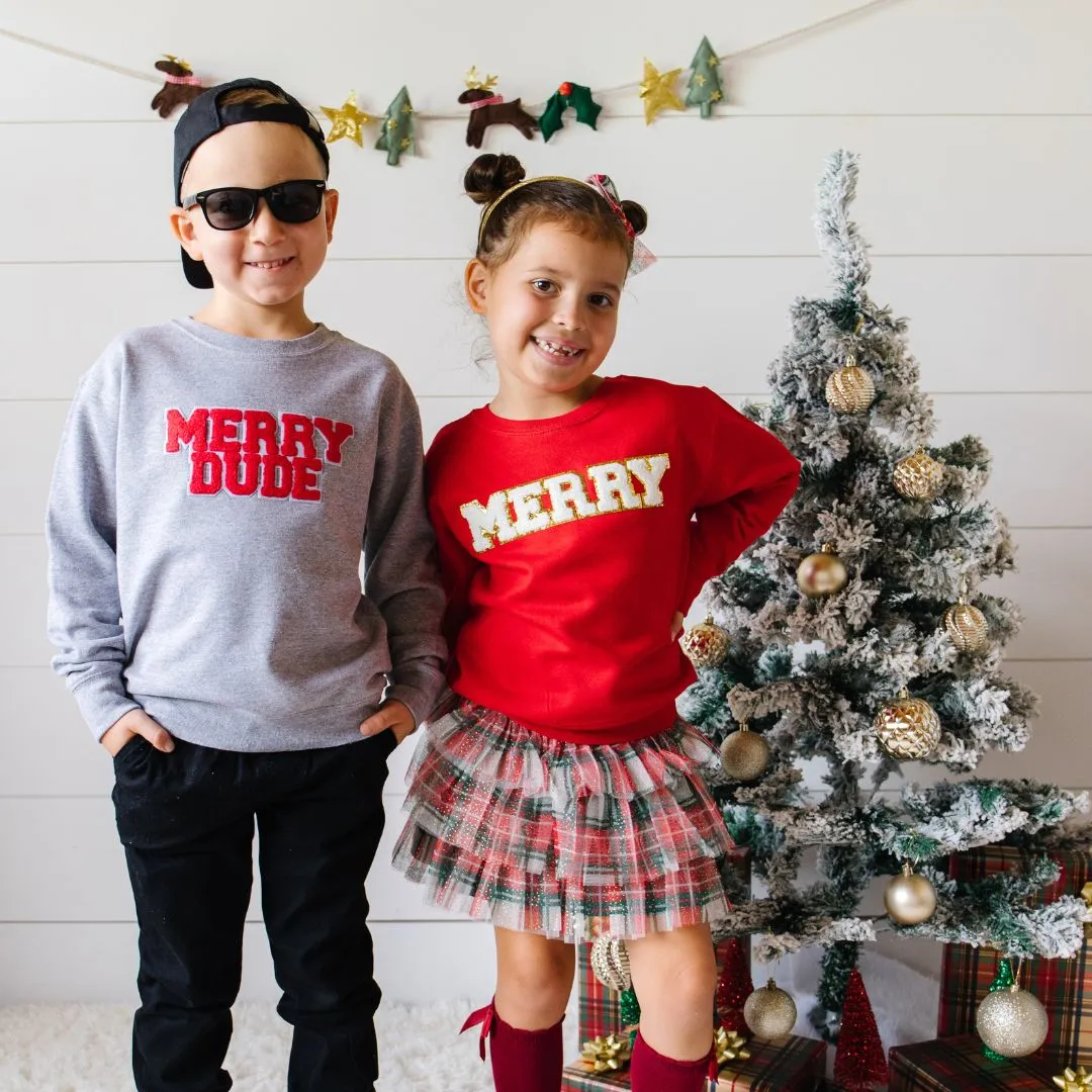 Sweet Wink Merry Dude Patch Sweatshirt