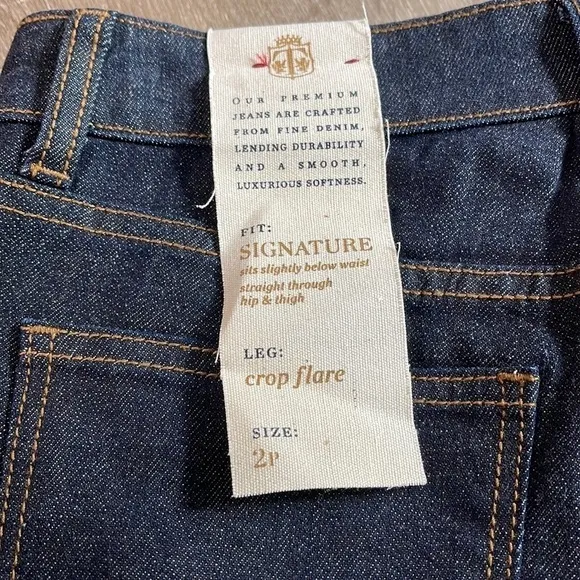 Talbots Signature Crop Flare Jeans Sz. 2 Petite