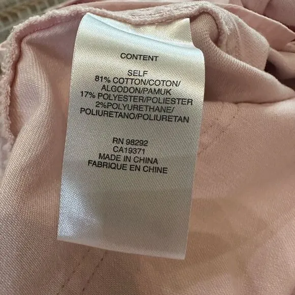 Tibi Denim Carpenter Jeans Pink High Rise Straight Leg size 30