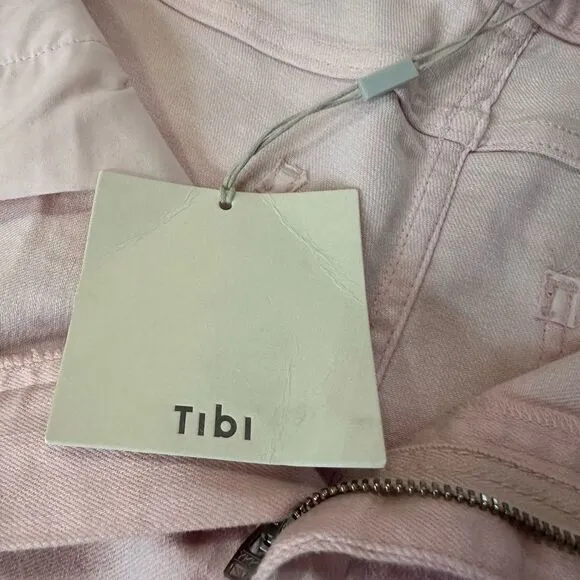 Tibi Denim Carpenter Jeans Pink High Rise Straight Leg size 30