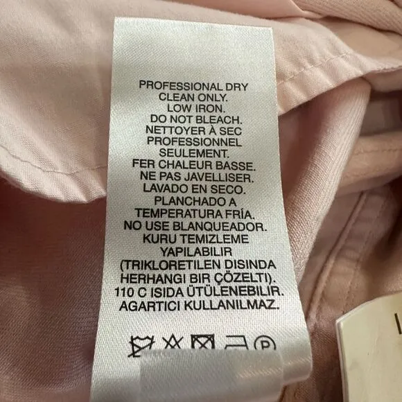Tibi Denim Carpenter Jeans Pink High Rise Straight Leg size 30