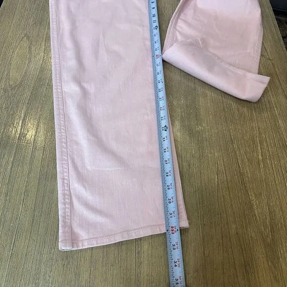 Tibi Denim Carpenter Jeans Pink High Rise Straight Leg size 30