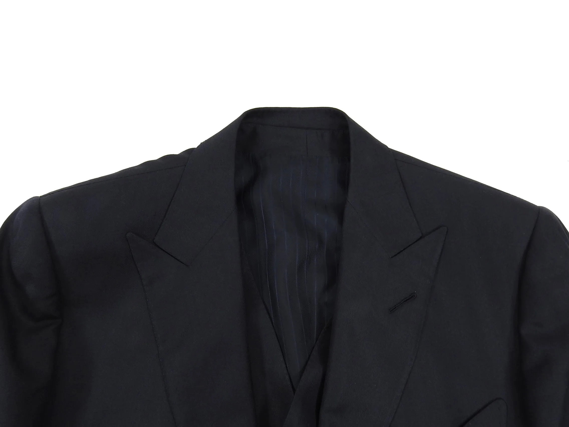 Tom Ford Slim Fit 3 Piece Navy Striped Suit - 42