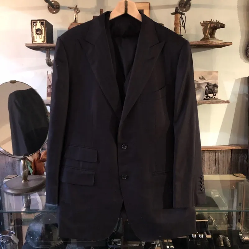 Tom Ford Slim Fit 3 Piece Navy Striped Suit - 42