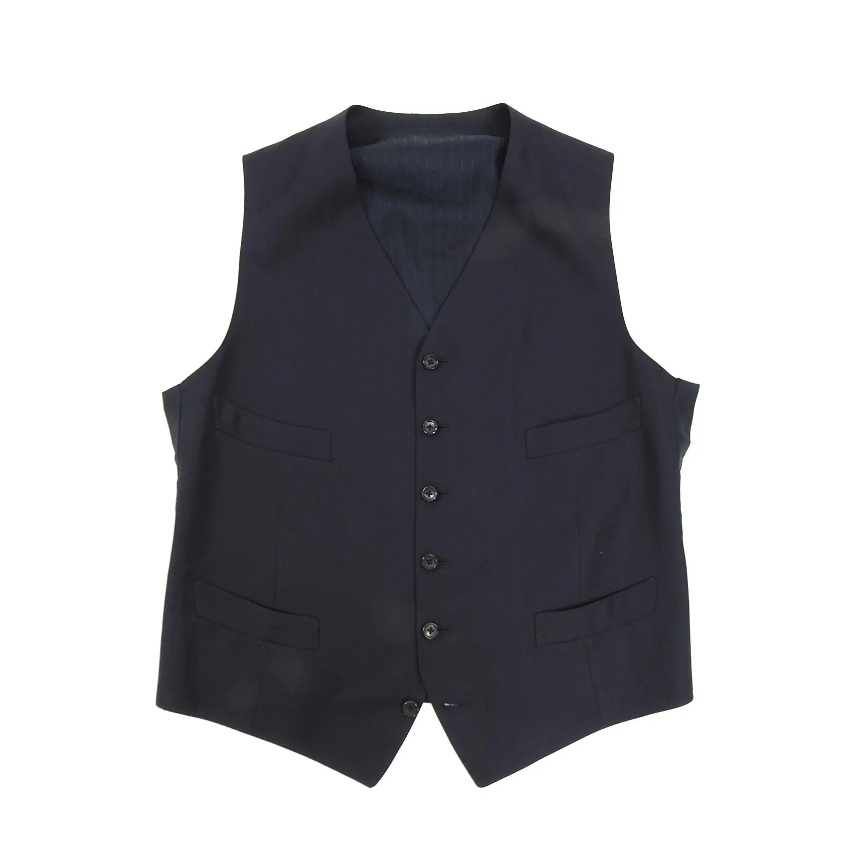 Tom Ford Slim Fit 3 Piece Navy Striped Suit - 42