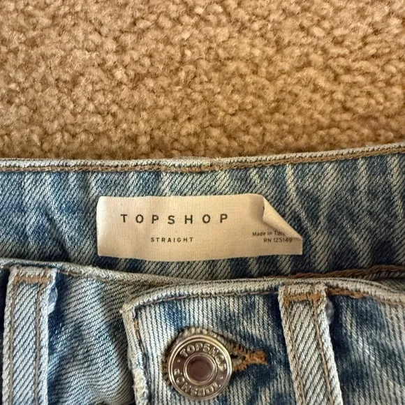 Topshop straight jeans size 25- NWOT