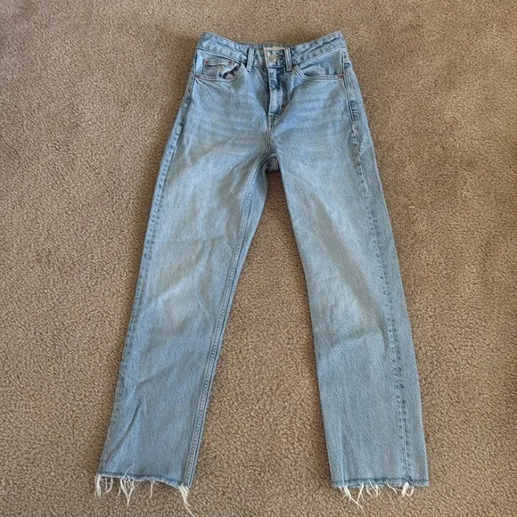 Topshop straight jeans size 25- NWOT