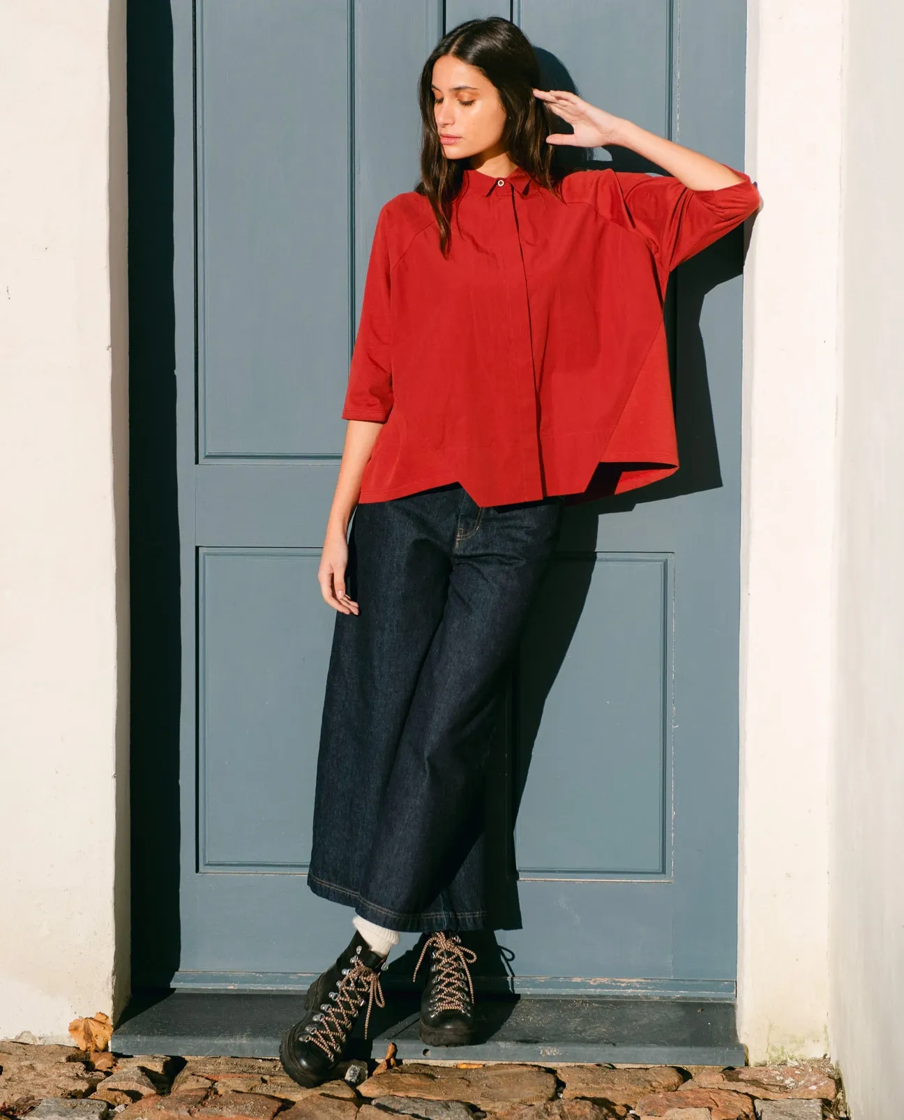 Tracey Organic Cotton Denim Jeans In Indigo