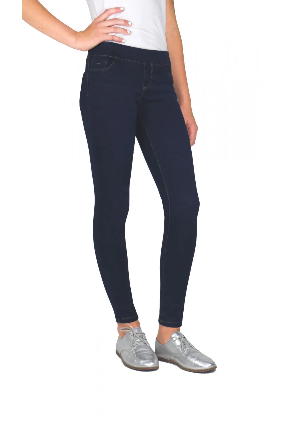 Tractr Dark Indigo Pull-On Jegging (4-6X)
