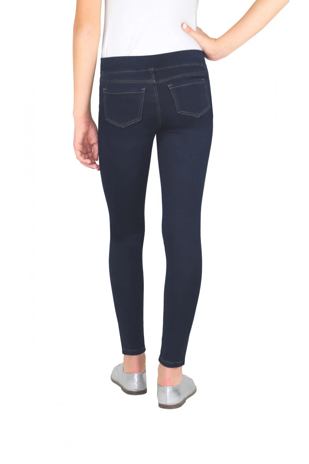 Tractr Dark Indigo Pull-On Jegging (4-6X)