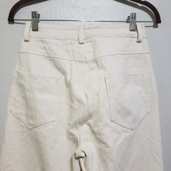 Tribe Alive Cream Wide Leg Jeans