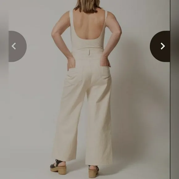 Tribe Alive Cream Wide Leg Jeans