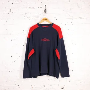 Umbro 90s Fleece Sweatshirt - Blue - XXL