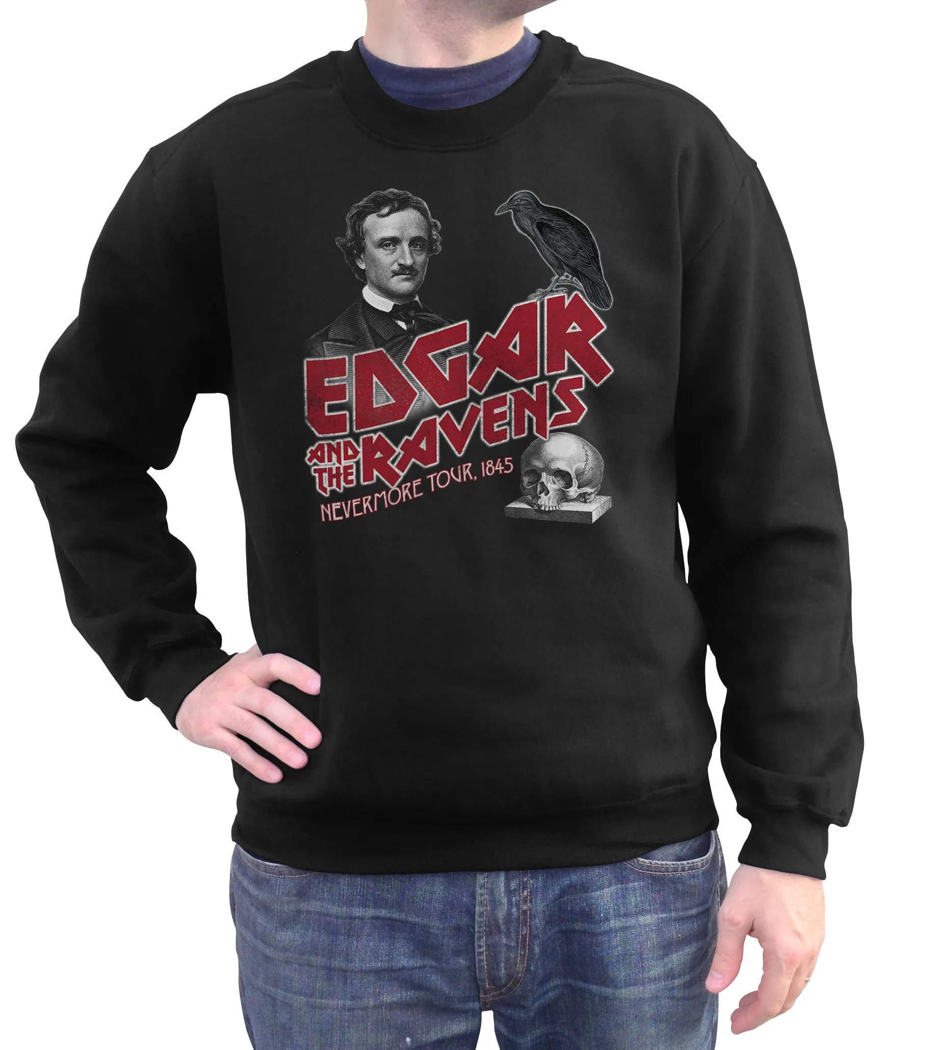 Unisex Edgar and the Ravens Nevermore Tour Sweatshirt - Edgar Allan Poe