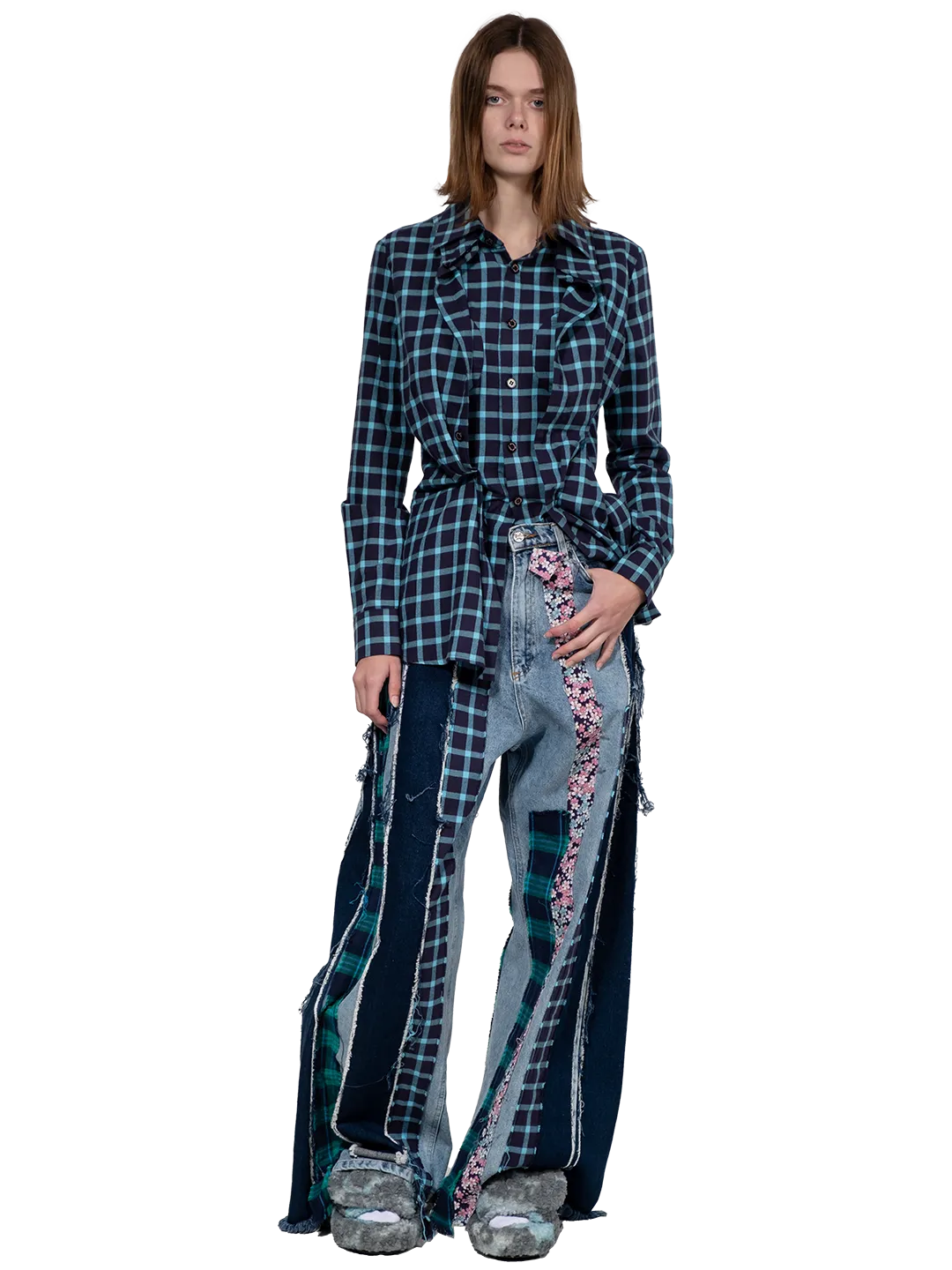 Upcycled Panel Jeans