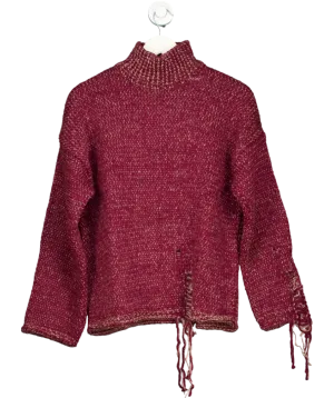 Urban Outfitters Red Undone Knit Jumper UK XS