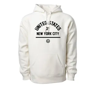 USNYC (United States of New York City) - Premium Cross-Grain Hoodie (Bone)