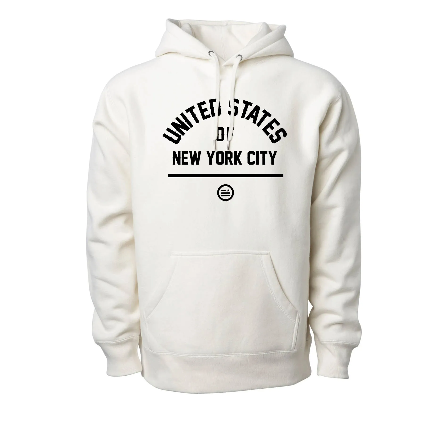 USNYC (United States of New York City) - Premium Cross-Grain Hoodie (Bone)
