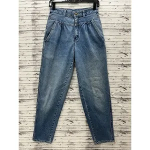 Vintage 90s Brittania Jeans Straight Leg High Waist Pleated Denim 24&quot; Waist