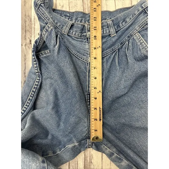 Vintage 90s Brittania Jeans Straight Leg High Waist Pleated Denim 24&quot; Waist