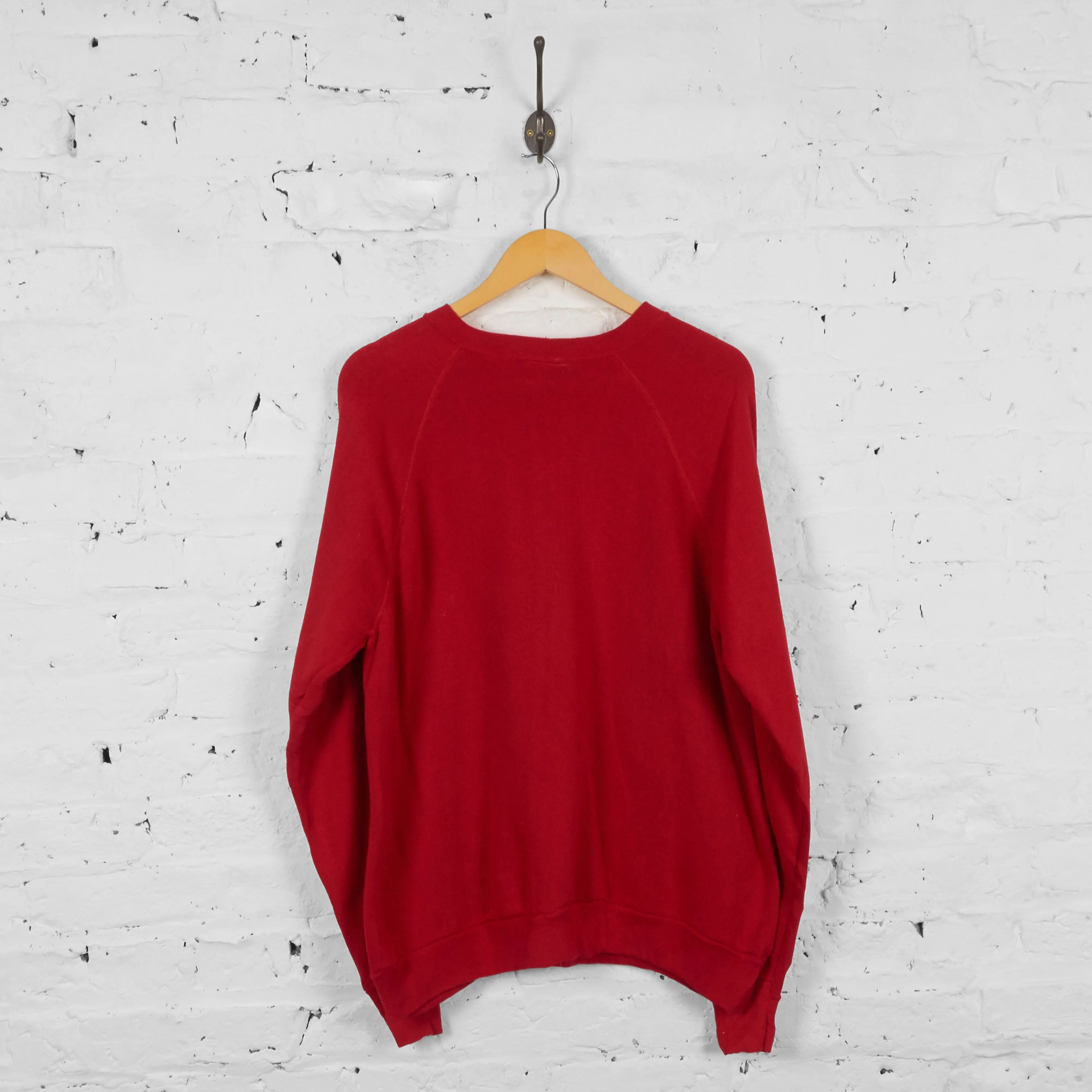 Vintage Head Coach Snoopy Sweatshirt - Red - L