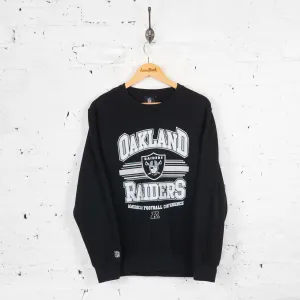 Vintage Oakland Raiders NFL Sweatshirt - Black - M