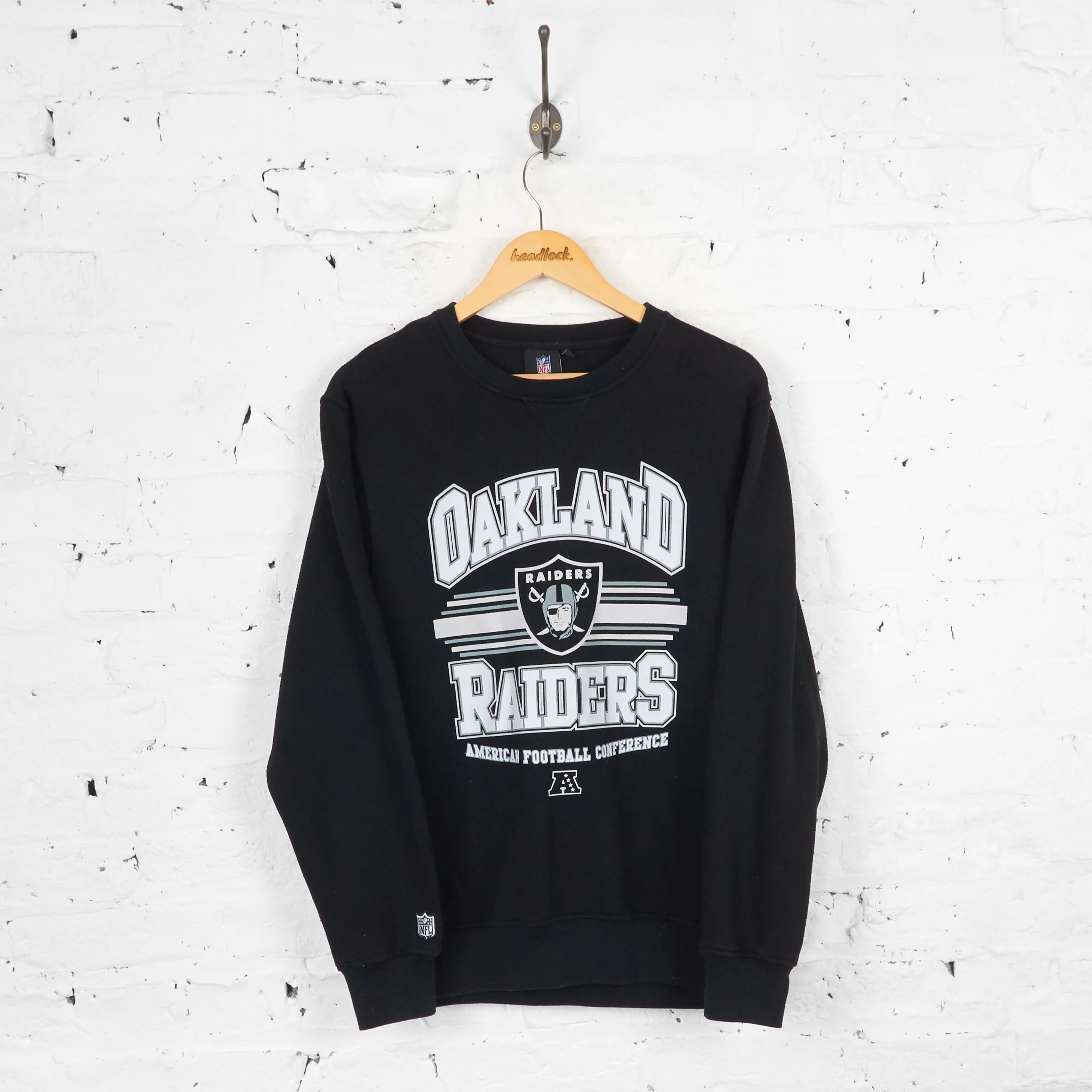 Vintage Oakland Raiders NFL Sweatshirt - Black - M