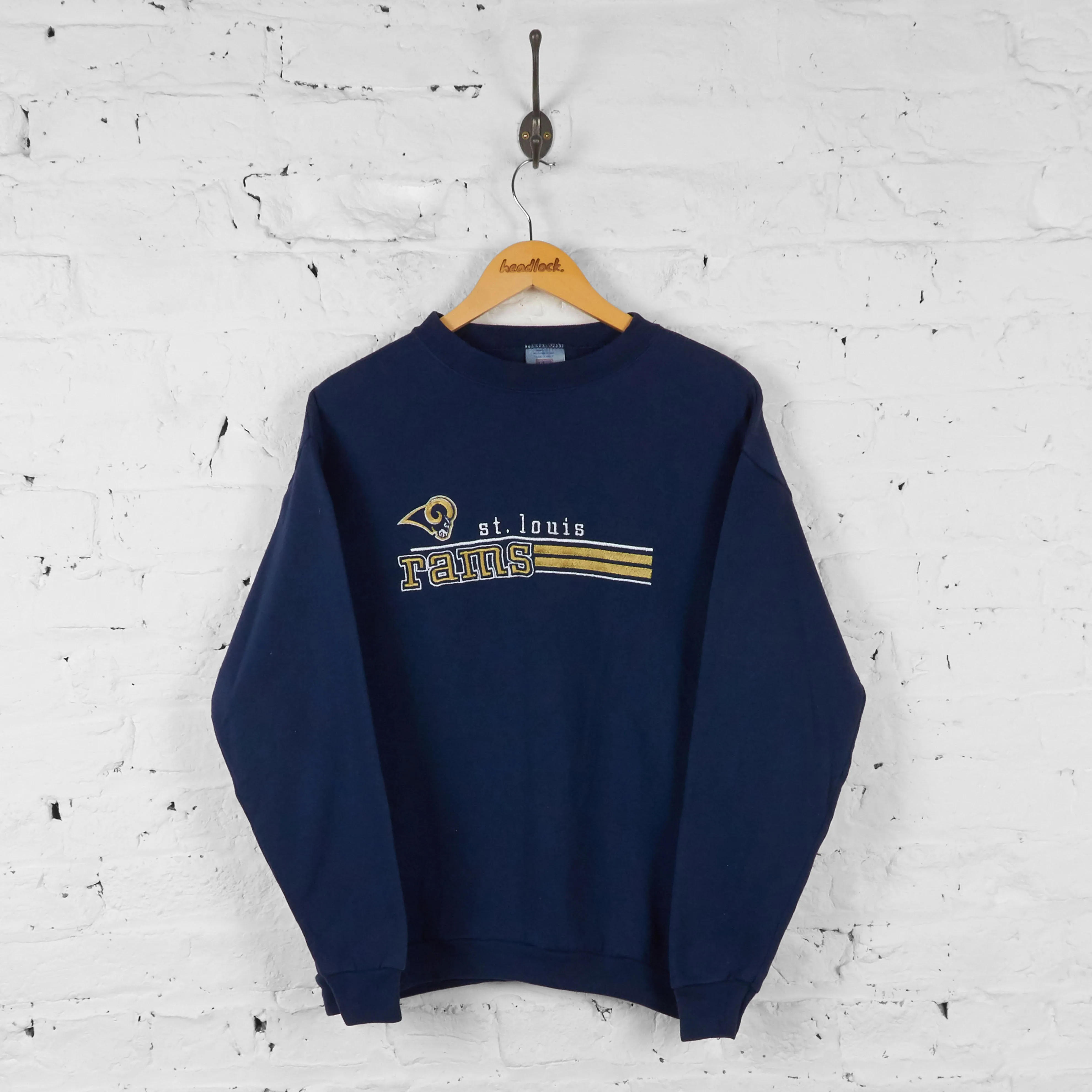 Vintage St Louis Rams Sweatshirt - Navy - M