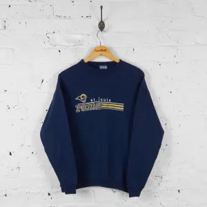 Vintage St Louis Rams Sweatshirt - Navy - M