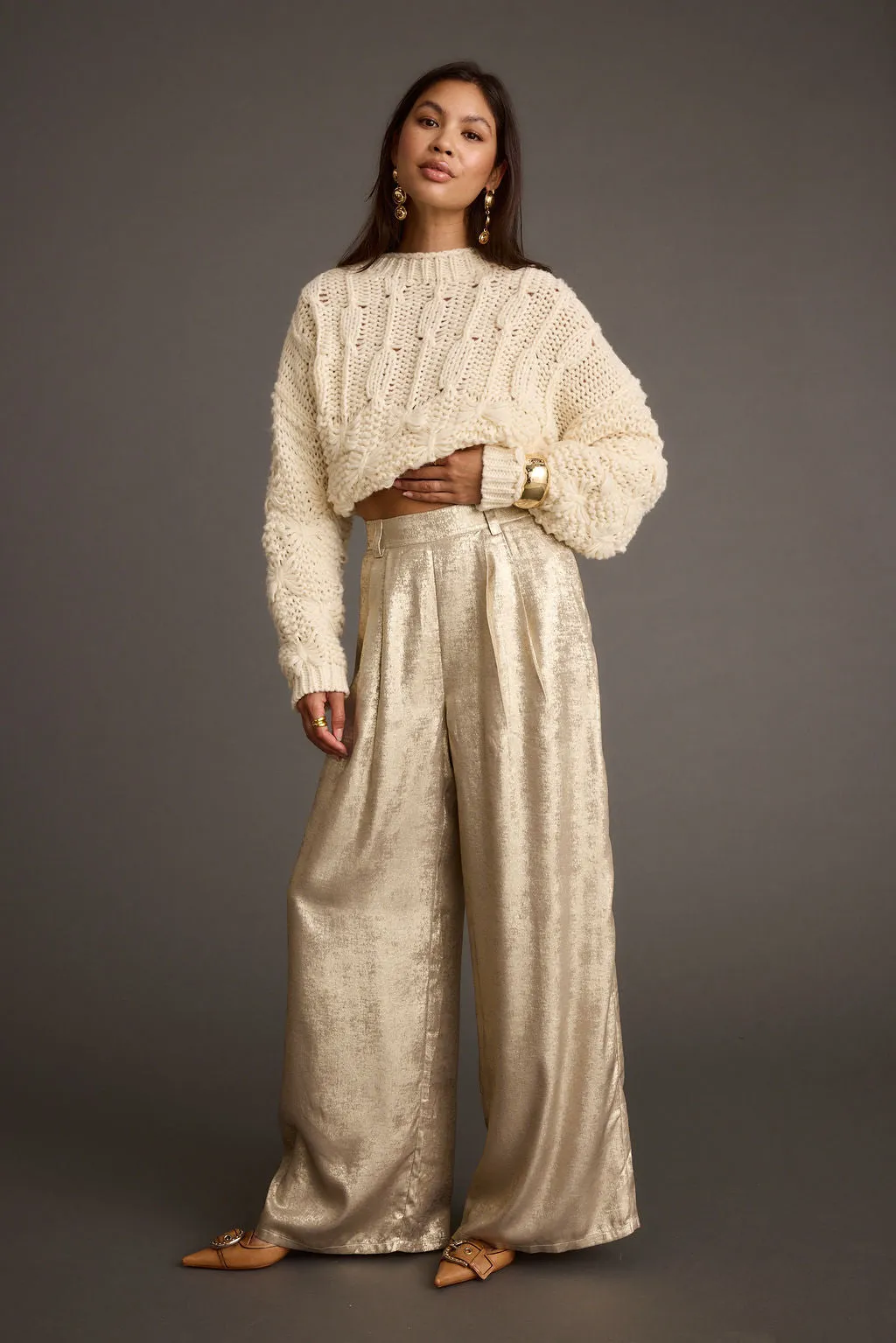 Waldorf Gold Shimmer Trousers