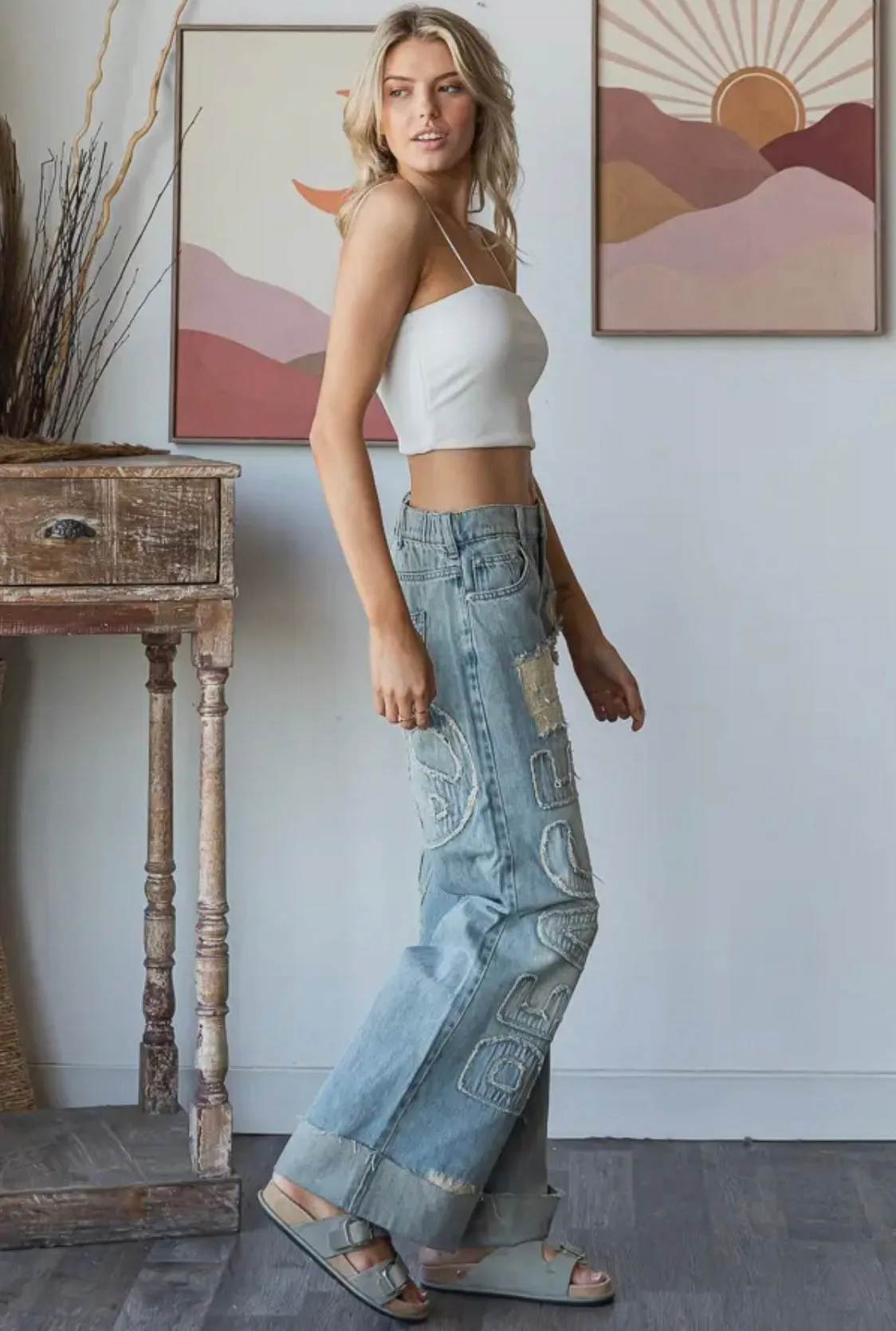 Washed Peace Denim