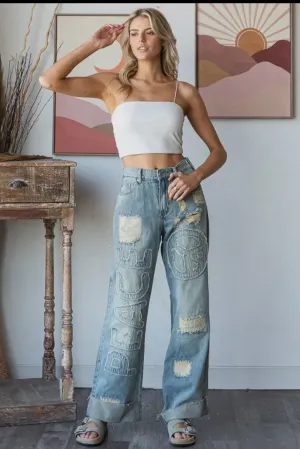 Washed Peace Denim