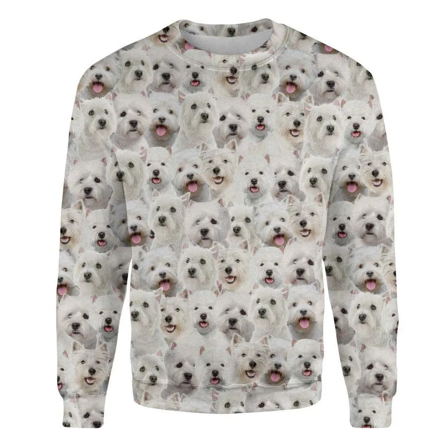 West Highland White Terrier - Full Face - Premium Sweatshirt